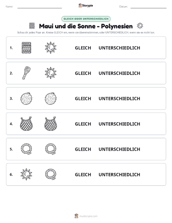 Gleich oder Anders