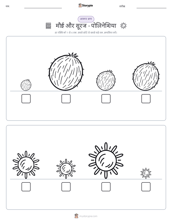 आकार क्रम