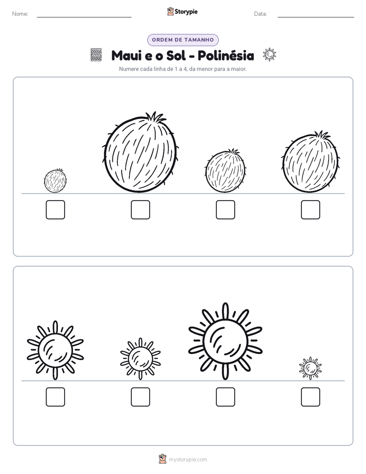 Ordem de Tamanho