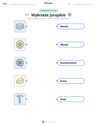 Podgląd drukowalnego arkusza ćwiczeń Wybrzeże Jurajskie