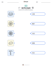 侏罗纪海岸 可打印工作表预览