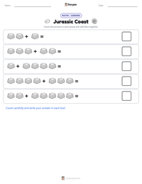 Jurassic Coast printable worksheet preview