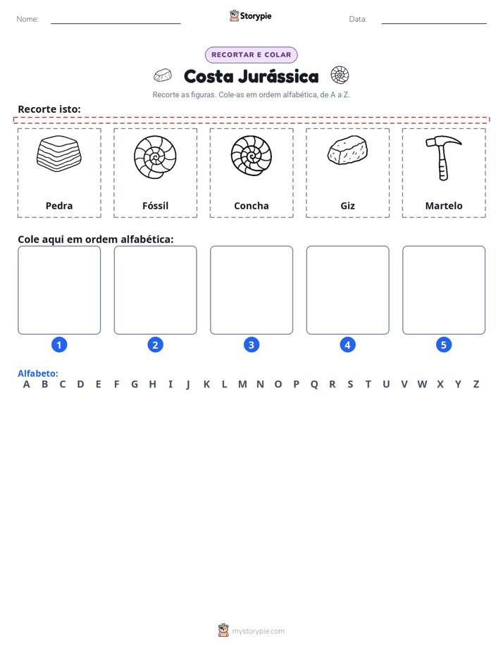 Recortar & Colar Alfabeto