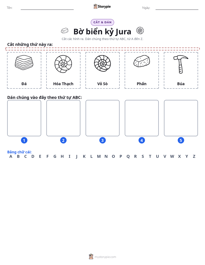 Cắt & Dán Chữ Cái