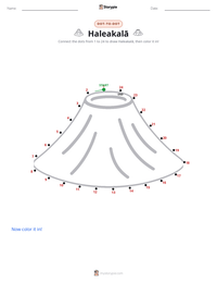 Haleakalā printable worksheet preview