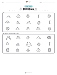 Haleakalā druckbare Arbeitsblatt Vorschau