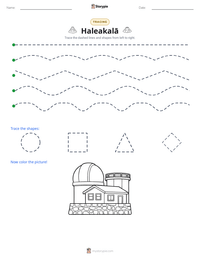 Haleakalā printable worksheet preview