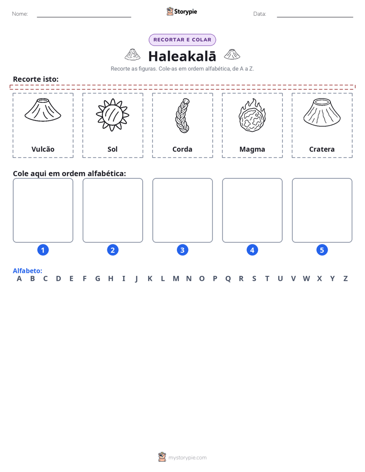 Recortar & Colar Alfabeto