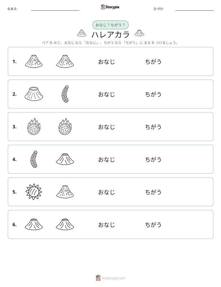 同じか違うか