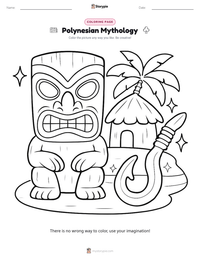 Polynesian Mythology printable worksheet preview