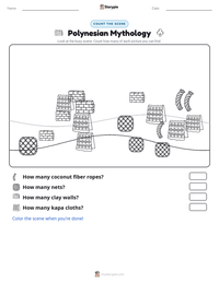 Polynesian Mythology printable worksheet preview