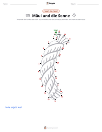 Māui und die Sonne druckbare Arbeitsblatt Vorschau