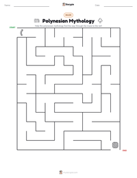 Polynesian Mythology printable worksheet preview