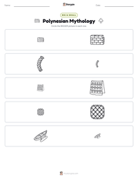 Polynesian Mythology printable worksheet preview