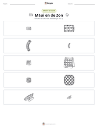 Māui en de Zon afdrukbare werkblad voorbeeld