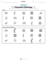 Polynesian Mythology printable worksheet preview