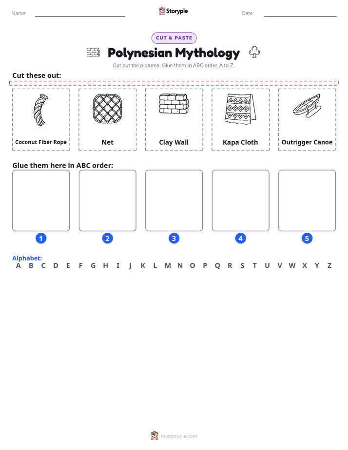 Cut & Paste Alphabet