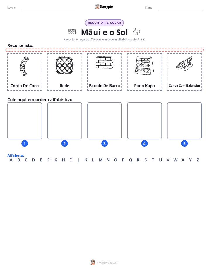 Recortar & Colar Alfabeto