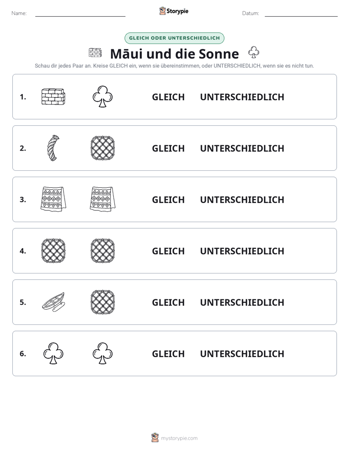 Gleich oder Anders