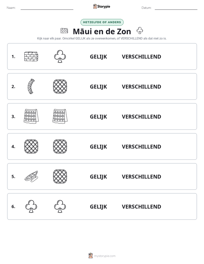 Zelfde of Verschillend