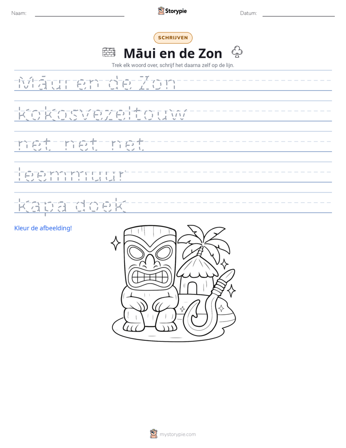 Schrijf Oefening