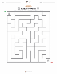 Koolstofkringloop afdrukbare werkblad voorbeeld