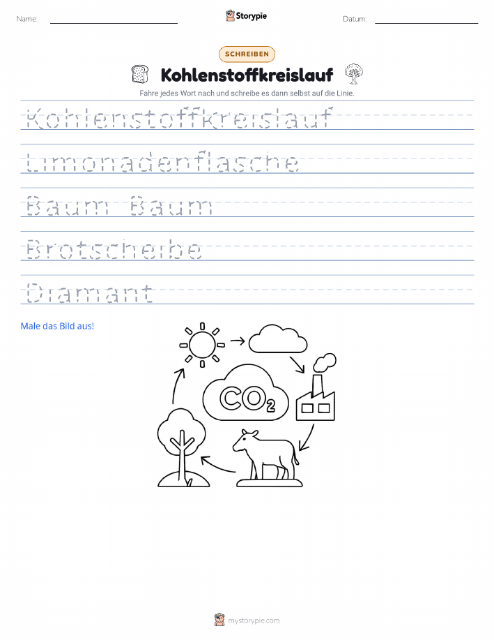 Schreibübung