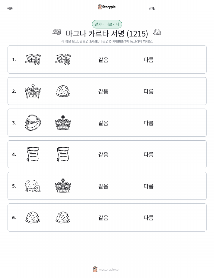 같은 것 또는 다른 것