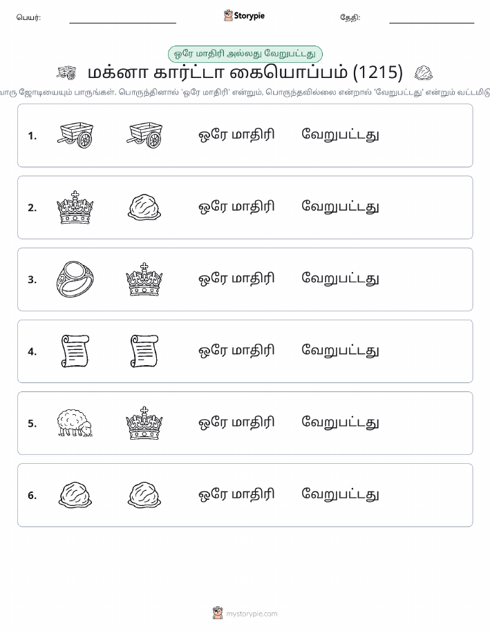 அதே அல்லது மாறுபட்டது