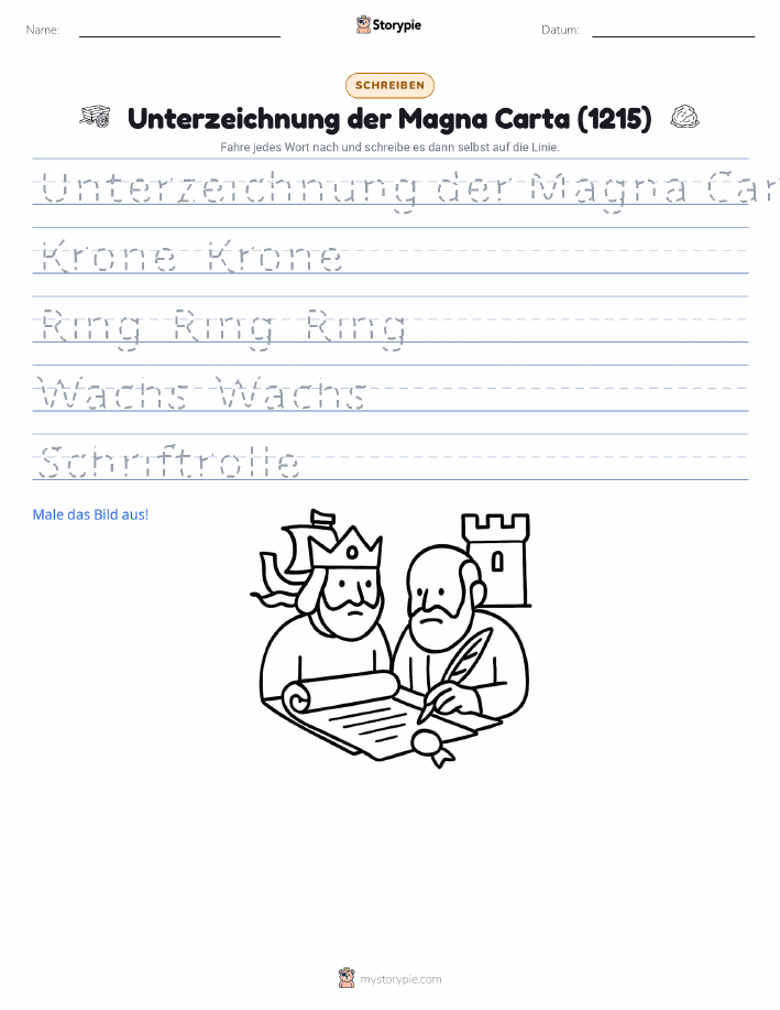 Schreibübung
