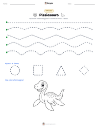 Anteprima della scheda stampabile di Plesiosauro