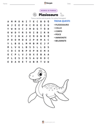 Anteprima della scheda stampabile di Plesiosauro