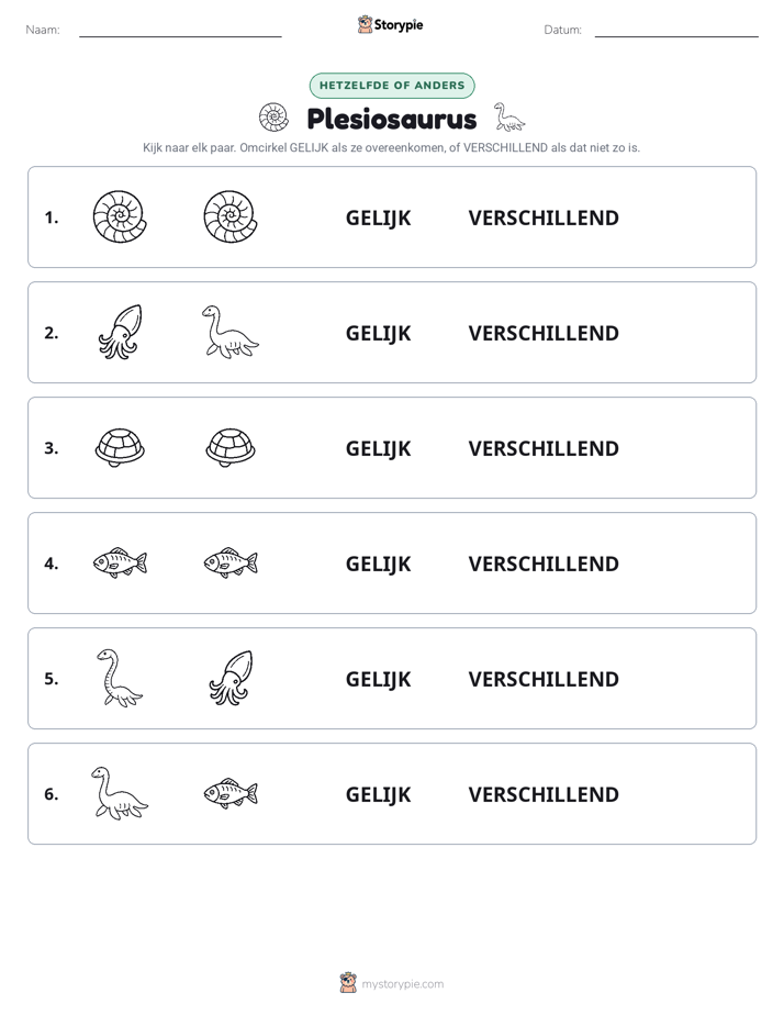 Zelfde of Verschillend
