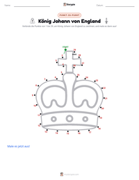 König Johann von England druckbare Arbeitsblatt Vorschau