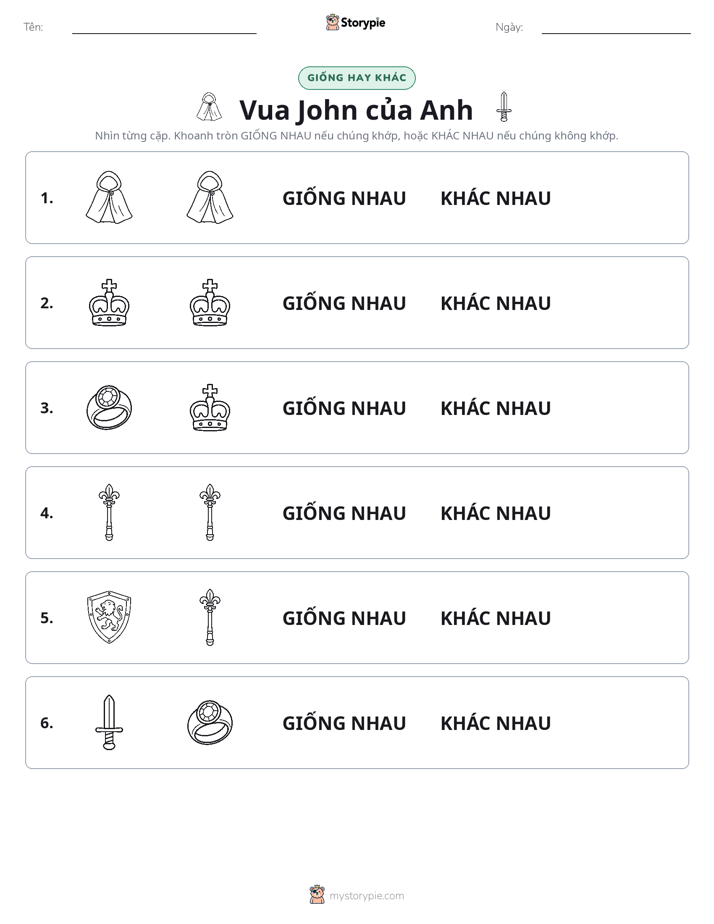 Giống Hay Khác