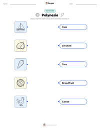 Polynesia printable worksheet preview