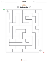 Polynesia printable worksheet preview