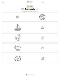 Polynesia printable worksheet preview