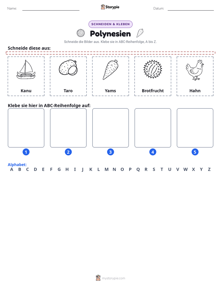 Schneiden & Einfügen Alphabet