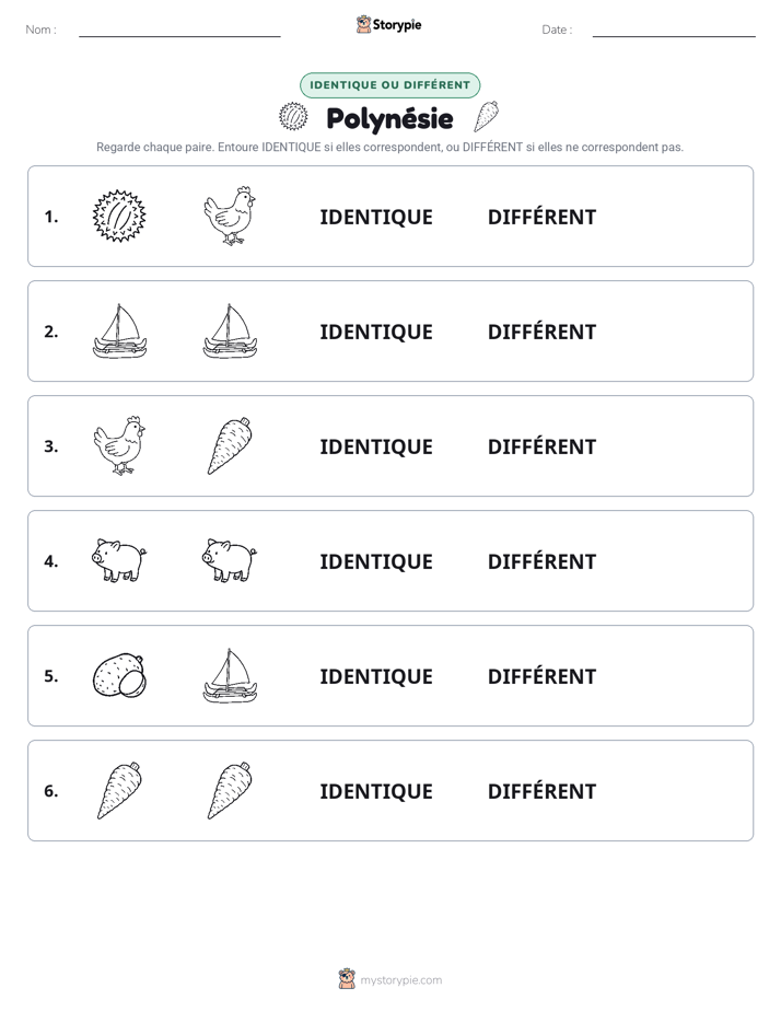 Identique ou Différent