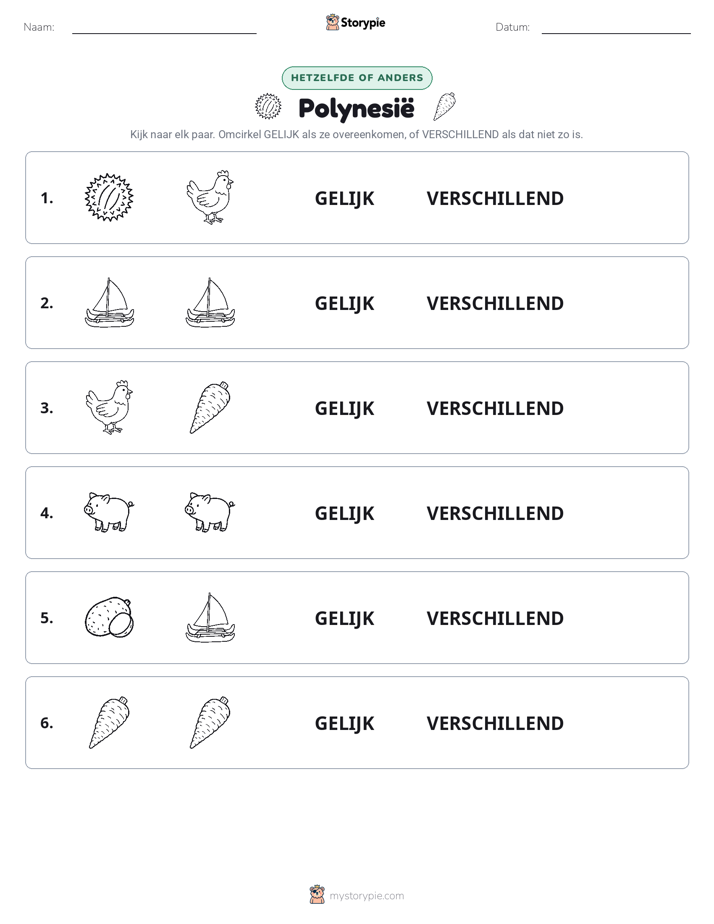 Zelfde of Verschillend