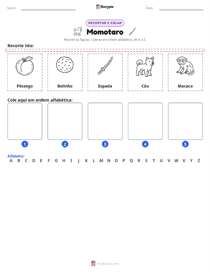 Recortar & Colar Alfabeto