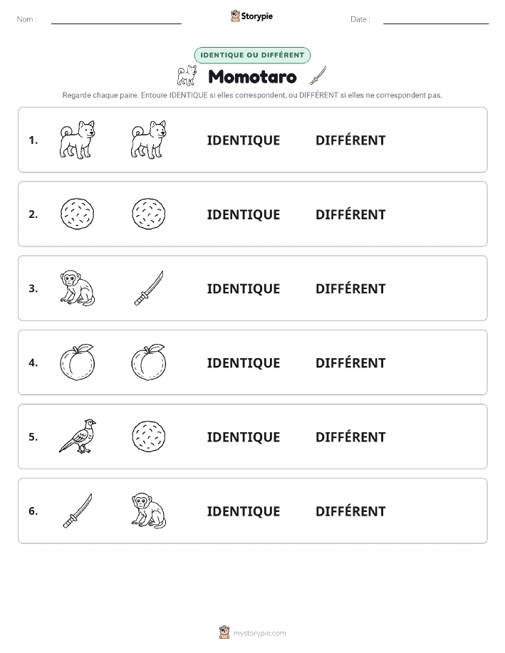 Identique ou Différent