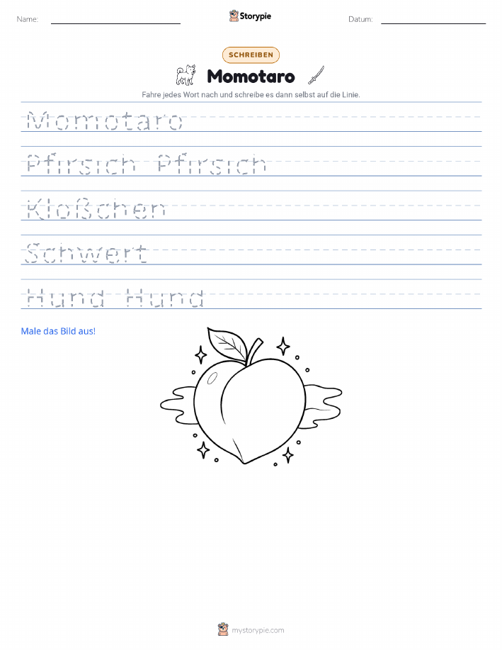 Schreibübung