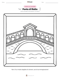 Anteprima della scheda stampabile di Ponte di Rialto