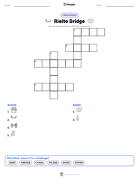 Rialto Bridge printable worksheet preview