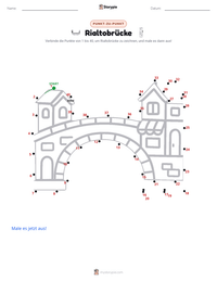 Rialtobrücke druckbare Arbeitsblatt Vorschau