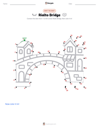 Rialto Bridge printable worksheet preview