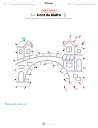 Aperçu de la feuille de travail imprimable Pont du Rialto