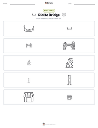 Rialto Bridge printable worksheet preview